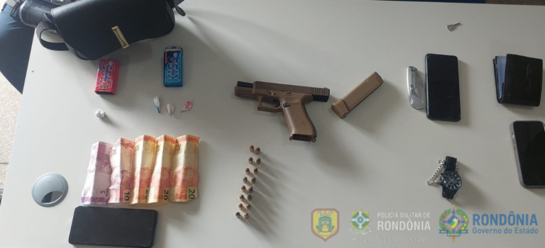 AÇÃO DA POLÍCIA MILITAR EM ADEGA TERMINA COM QUATRO PRESOS E APREENSÃO DE ARMA E DROGAS EM VILHENA