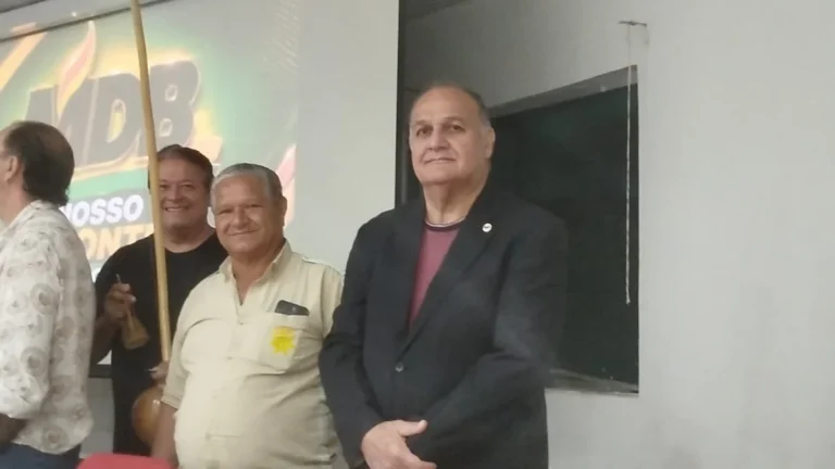 Pré-candidatos do MDB Rondônia Jamil Zaglout e Dr.Natanael Costa presentes no Encontro Municipal