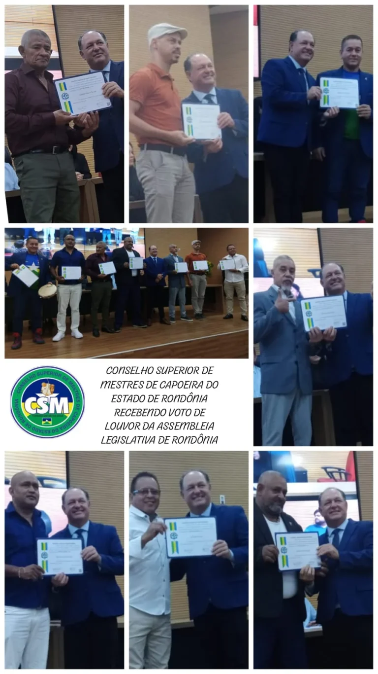 Conselho Superior de Capoeira de Rondônia recebe moção de aplausos na ALE/RO