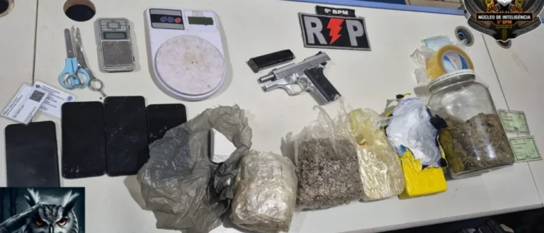 Polícia apreende grande quantidade de drogas e arma durante operação na Zona Leste de Porto Velho