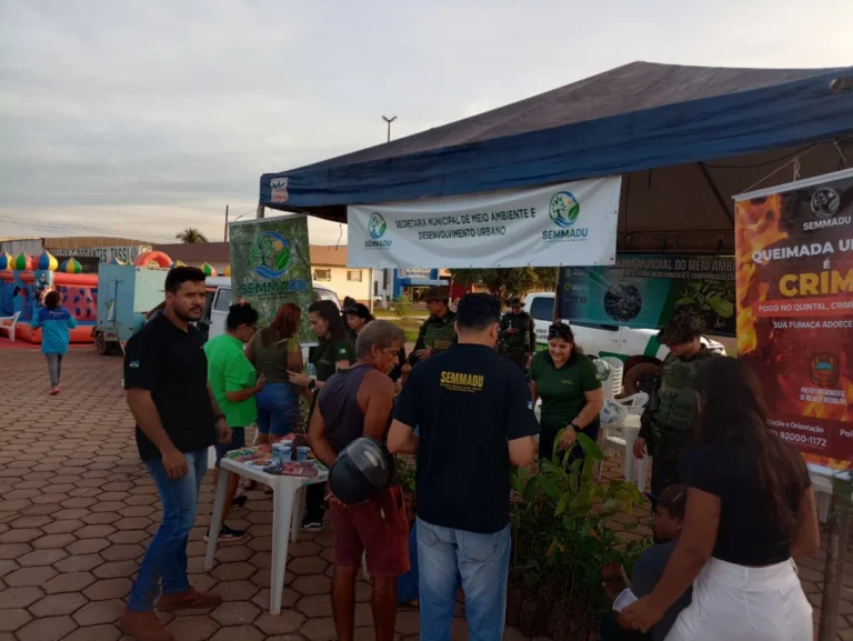 Polícia Ambiental e SEMMADU iniciam Semana do Meio Ambiente com distribuição de mudas em Rolim de Moura