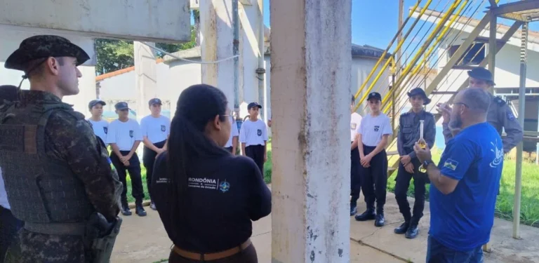 Polícia Ambiental, SEDAM e CAERD unem esforços em ação de educação ambiental para estudantes de Machadinho d’Oeste